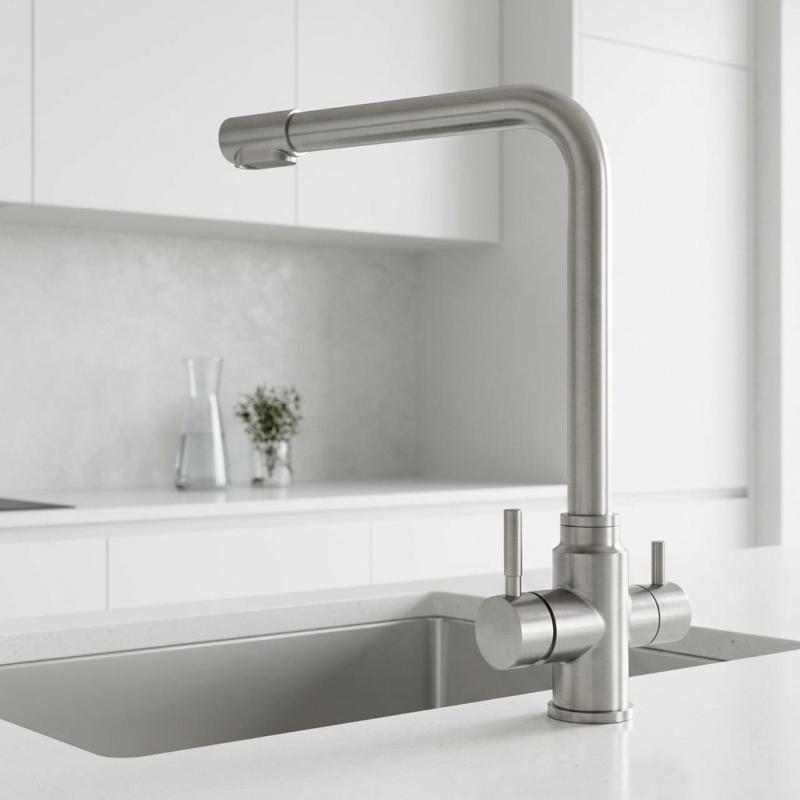 Aquanello Limpia RVS 3-weg Keukenkraan met  Gefilterd Water SS-1600-LP